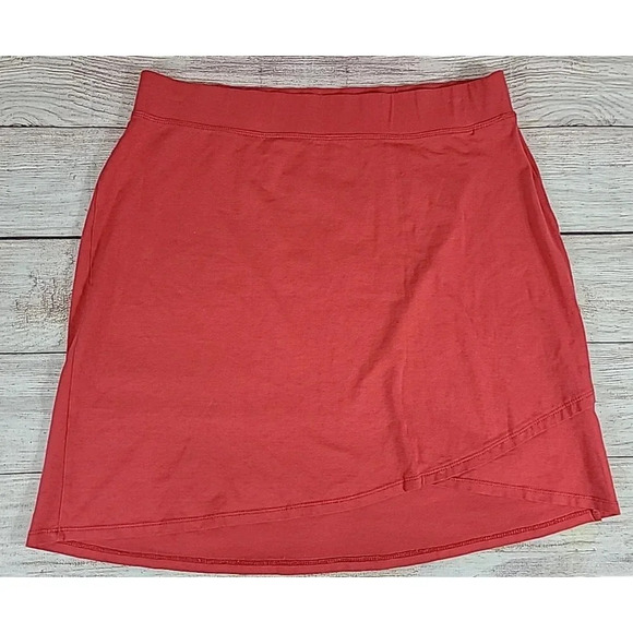 Horny Toad Foxglove Skirt Women's Medium Salmon Pull-On Stretch Organic Cotton - Picture 1 of 5